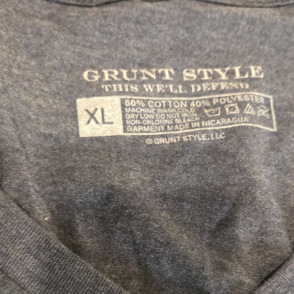 Grunt Style Women's Blue Tee - Whiskey Helps - Picture 2 of 4